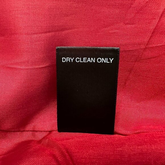 Avenue Elegant longline Red Satin Pleated Swing Jacket Coat Plus Size 26 - Picture 10 of 10